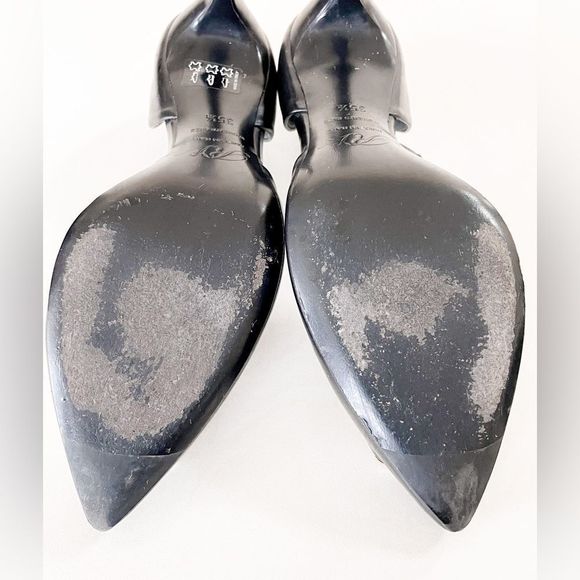 Roger Vivier Black Leather Chips D'orsay Buckle Pumps Size 35.5 - Picture 7 of 14